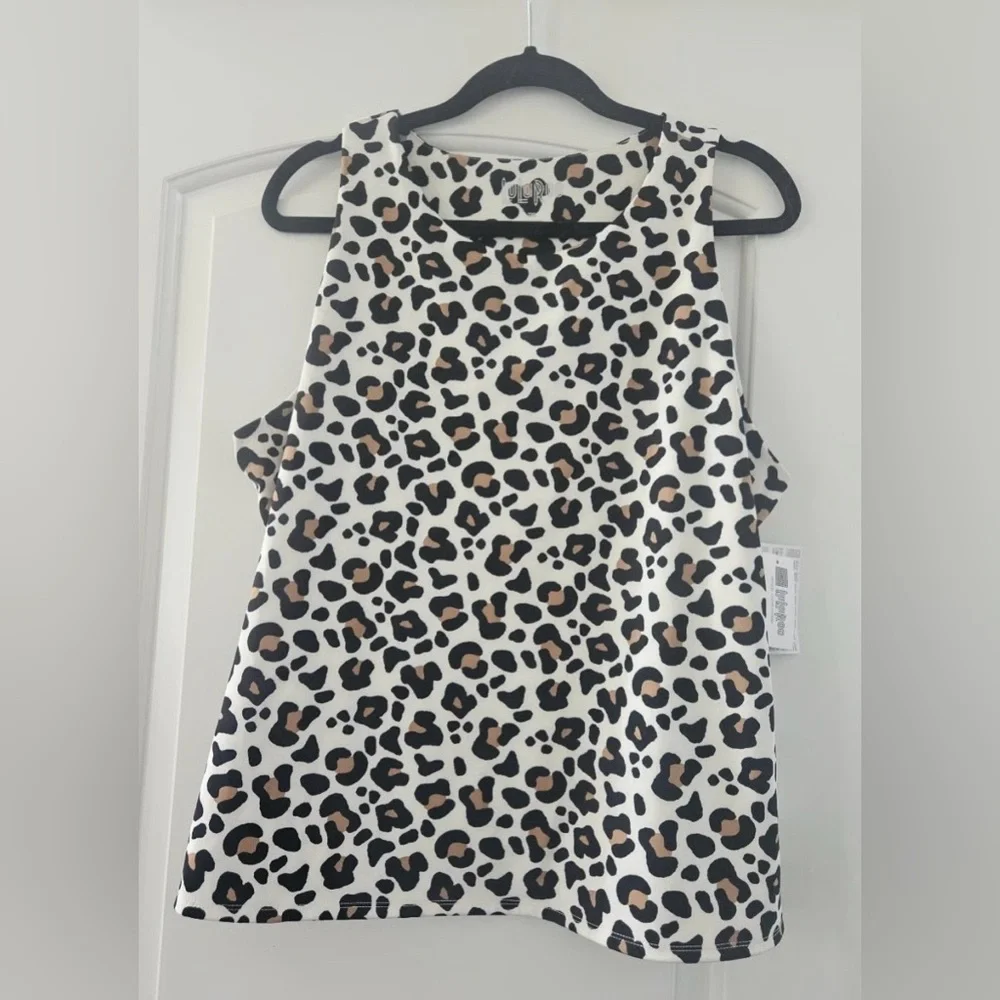 LuLaRoe Black and Brown Animal Print Top - Picture 1 of 4